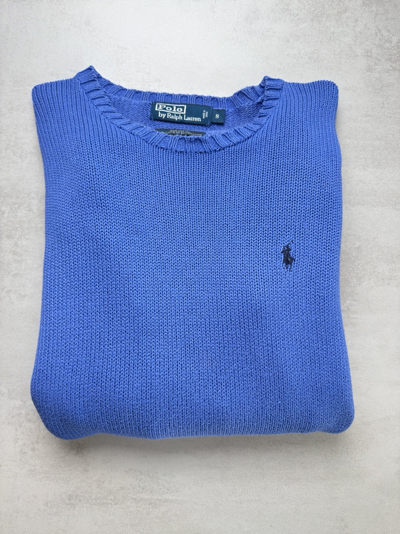 Pull crewneck col rond Ralph Lauren bleu taille S M126