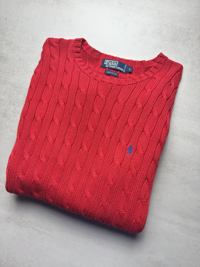 Pull torsadé en maille cable knit homme Polo Ralph Lauren L S155