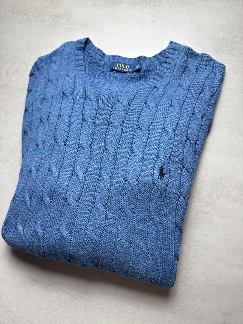 Pull torsadé en maille cable knit homme Polo Ralph Lauren Xxl S200