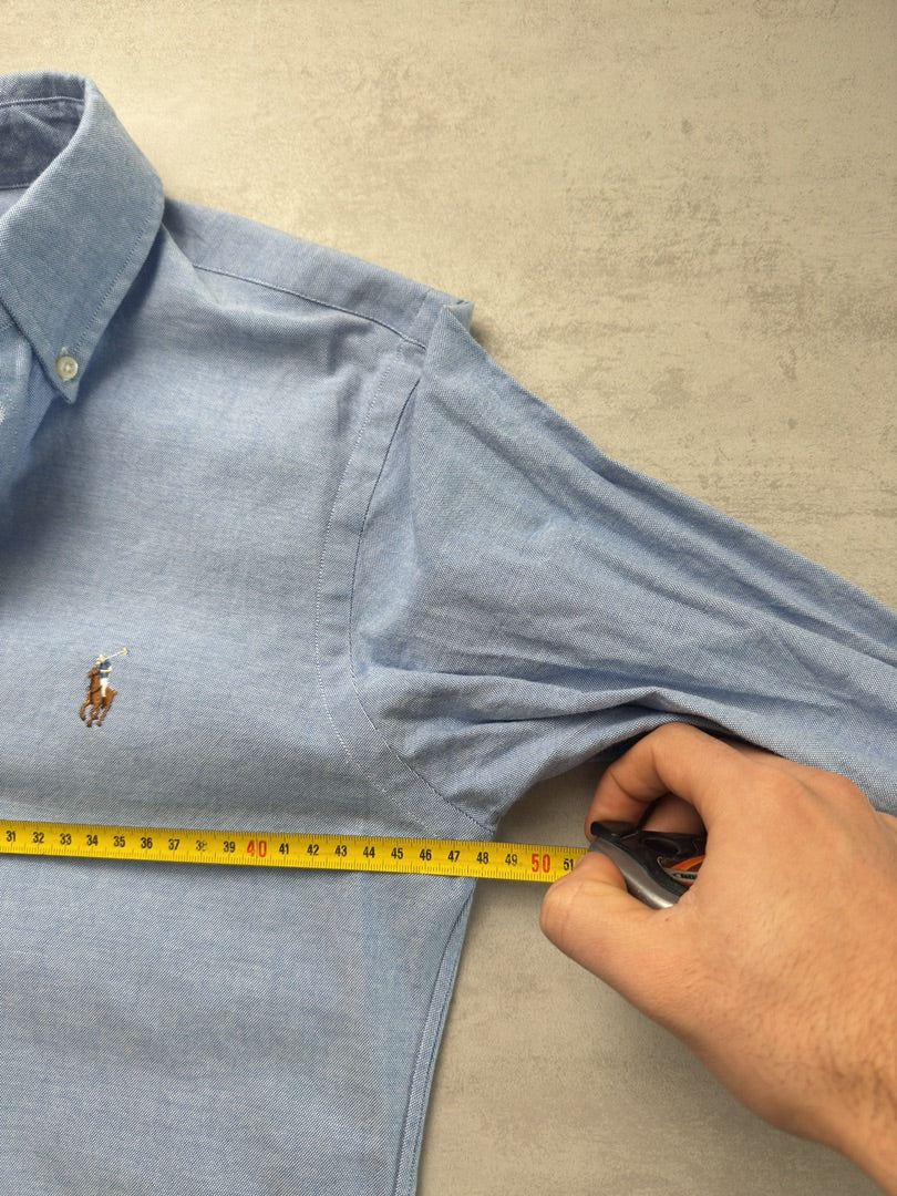 Chemise homme slim fit oxford bleu clair Ralph Lauren Slim Fit Stretch Oxford bleu clair M307