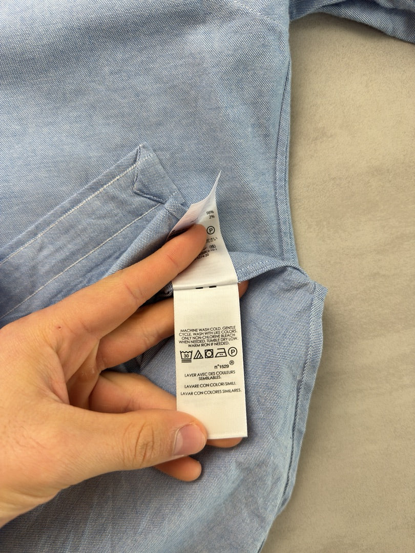 Chemise homme slim fit oxford bleu clair Ralph Lauren Slim Fit Stretch Oxford bleu clair M307