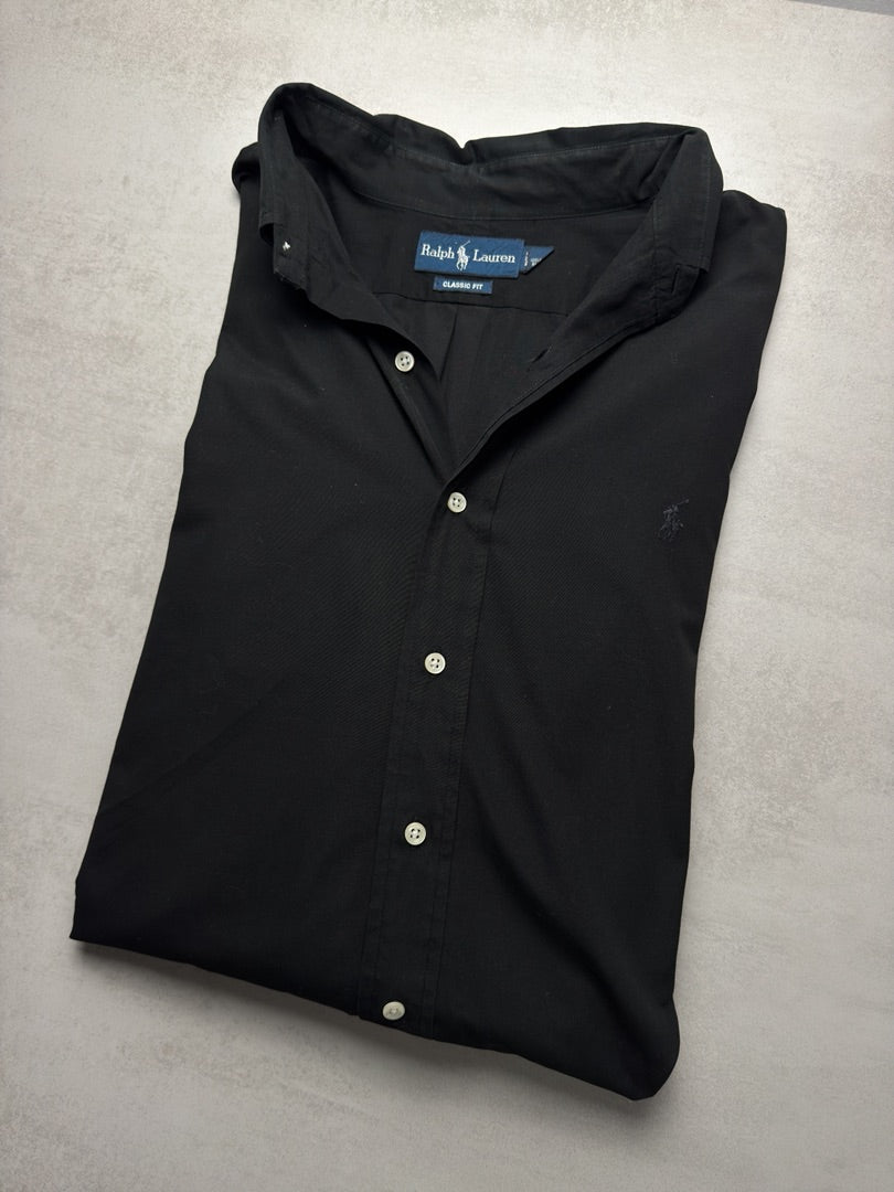 Chemise noir homme xl Classic fit Ralph Lauren noir homme XL S299