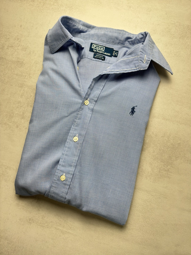 Chemise à motifs bleu clair homme xl large en coton bleu homme Polo Ralph Lauren S300