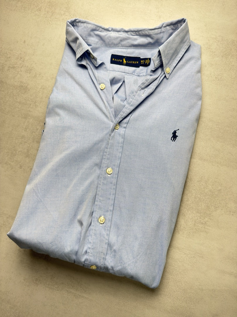 Chemise bleu clair homme xl Classic fit en coton bleu Ralph Lauren homme S302