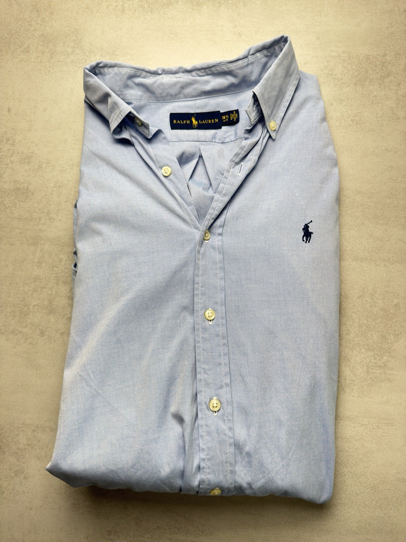 Chemise bleu clair homme xl Classic fit en coton bleu Ralph Lauren homme S302