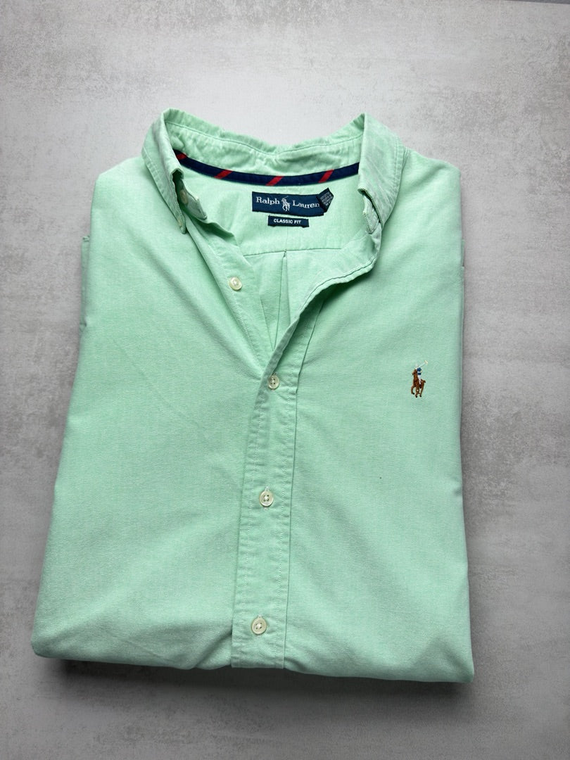 Chemise Vert menthe homme xl classic fit Ralph Lauren homme vert menthe S303