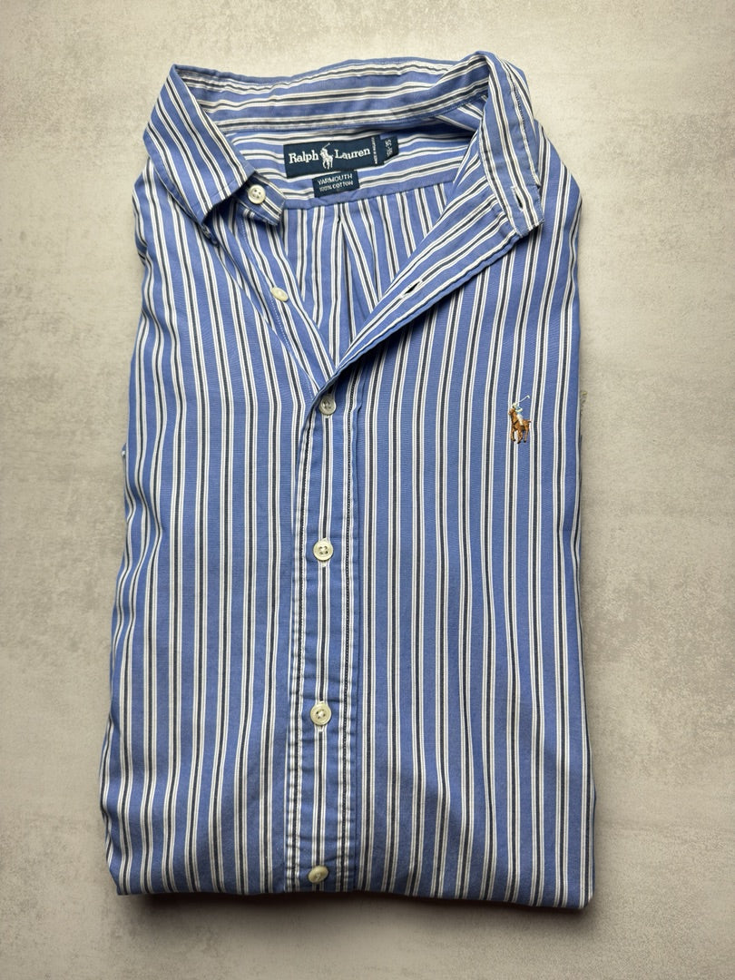 Chemise à rayures bleu homme Xl rayée Ralph Lauren homme premium S317