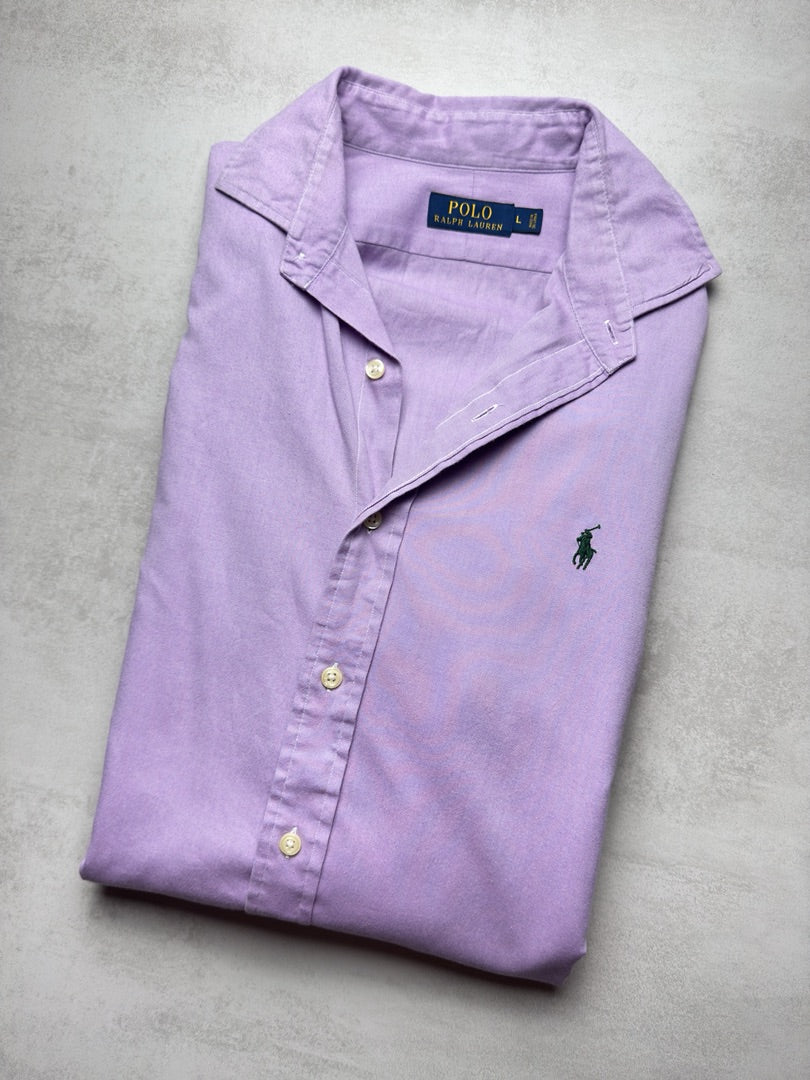 Chemise homme L violet classique en coton violet homme Polo Ralph Lauren S331