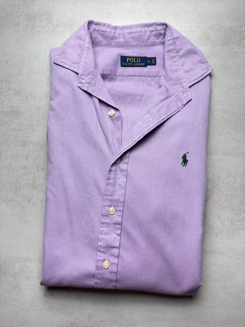 Chemise homme L violet classique en coton violet homme Polo Ralph Lauren S331