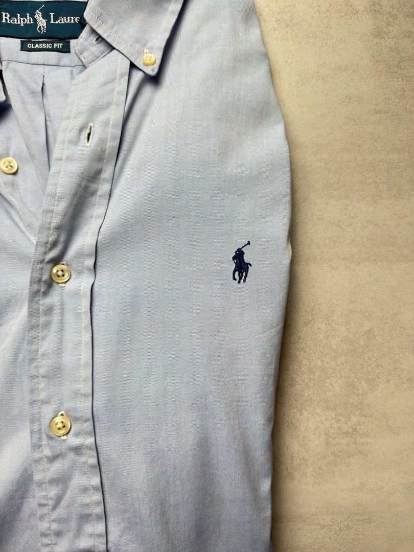 Chemise bleu clair homme xl classique Ralph Lauren homme bleu clair S341