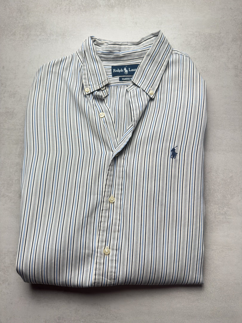Chemise à rayures homme L classique rayée Ralph Lauren homme S S345